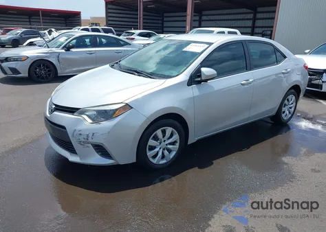 2015 Toyota Corolla Le/Le Plus/Le Premium из США, поврежденный, VIN 5YFBURHE4FP222878